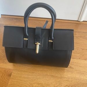 Black Hobo Leather Bag